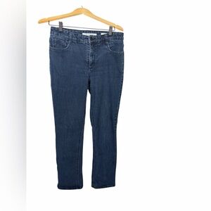 Jones New York Lexington Straight Jeans Rhinestone Pocket Size 12 Short